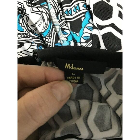 Mitano Women's Sleeveless Geometric Maxi Dress - Medium - Picture 9 of 11